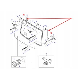 Va412237 galinio lango dujų pavara l415 mm