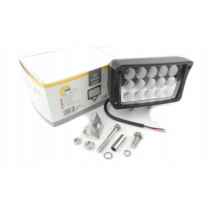 Darbinė lempa 15led flood 26w 9 32v 3375lm halogeninė