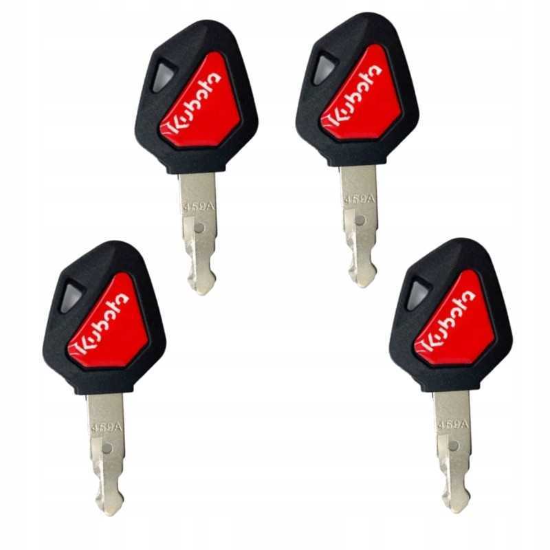 4x raktelis užvedimo durelių uždegimo jungikliui Kubota KX 459a