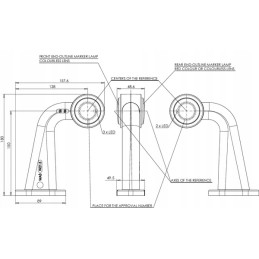 Kairysis gabaritinis žibintas 12 24v Kramp