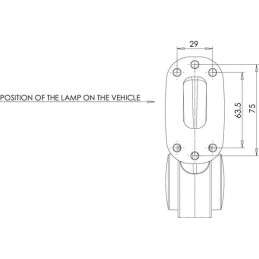 Kairysis gabaritinis žibintas 12 24v Kramp