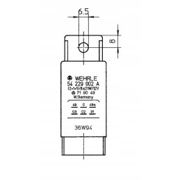 6 kontaktų posūkių signalų pertraukiklis žemės ūkio traktoriams