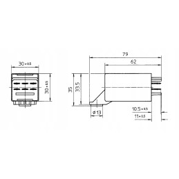 6 kontaktų posūkių signalų pertraukiklis žemės ūkio traktoriams