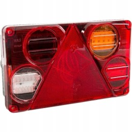 Stačiakampis kombinuotas galinis žibintas, 5 kontaktų, dešinė, LED