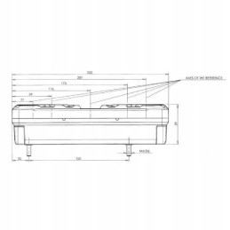Stačiakampis kombinuotas galinis žibintas, 5 kontaktų, dešinė, LED