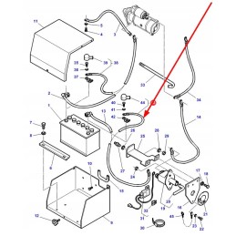 4277131m1 akumuliatoriaus laidas 1950 mm
