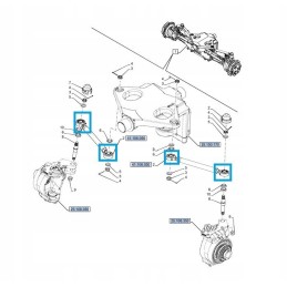 New Holland T6 vairo traukės galo kilpa