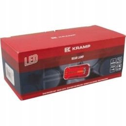 Halogeninis galinis žibintas, stačiakampis, dinaminis LED