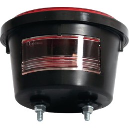 Kairysis galinis žibintas, apvalus, oe132mm, prisukamas