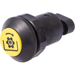 Kardaninio veleno mygtuko jungiklis, apvalus, geltonas