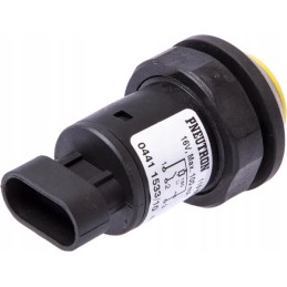 Kardaninio veleno mygtuko jungiklis, apvalus, geltonas