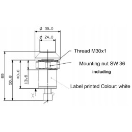 Kardaninio veleno mygtuko jungiklis, apvalus, geltonas