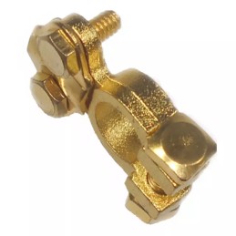 Žalvarinių akumuliatoriaus gnybtų komplektas ir visas komplektas