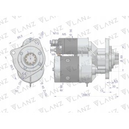 Starteris su reduktoriumi magneton mf4 12v 2 7 10z m