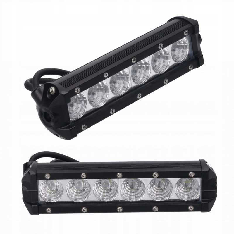 LED visureigio lempos šviestuvas 4x4 18w 6000k 10 30v