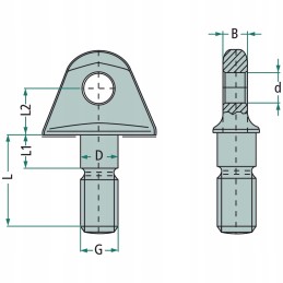Ag 734 stabilizatoriaus remonto komplektas 1201024