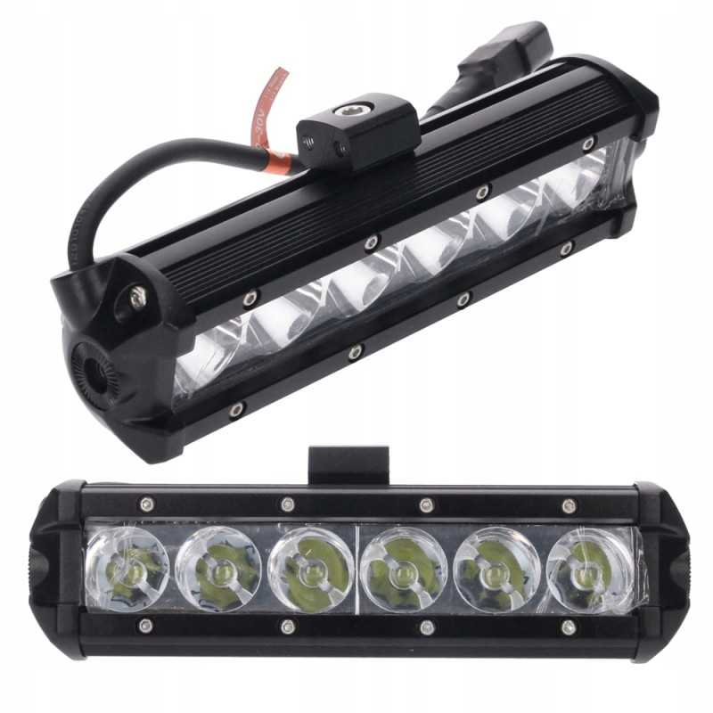 LED visureigio lempos šviestuvas 4x4 18w 6000k 10 30v vietoje