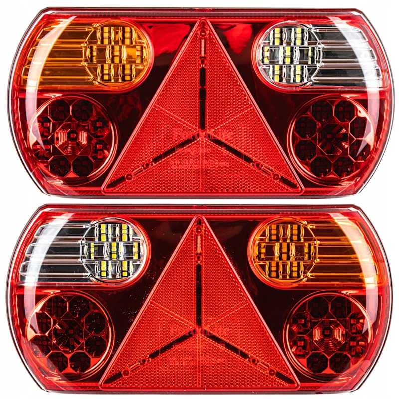 LED galinis žibintas su trikampiu 12 24v lp