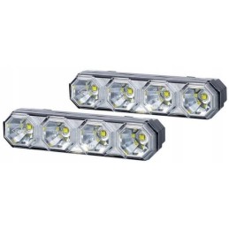 LED dieniniai žibintai, kramp komplektas, 2 vnt