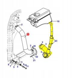Radiatoriaus žarna fendt 400 700 800 718202050761
