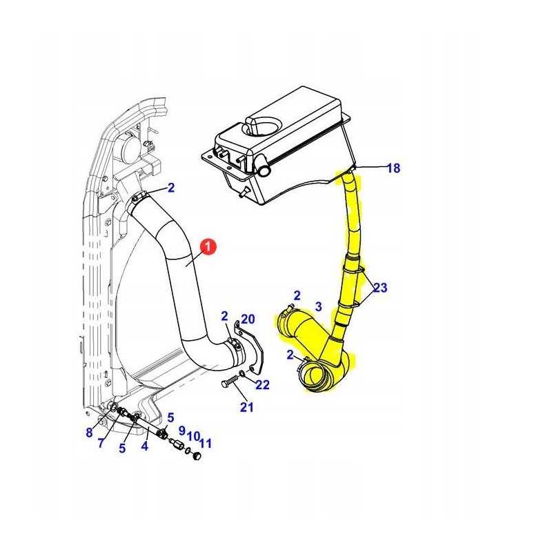 Radiatoriaus žarna fendt 400 700 800 718202050761
