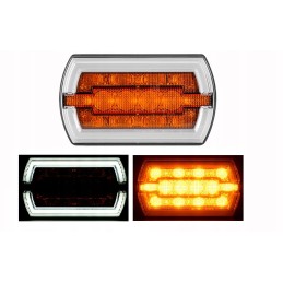 Priekinė gabaritinė lemputė ir posūkio signalas LED 12 24v