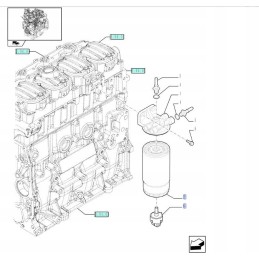 Vandens jutiklis kuro filtre naujas holland korpusas 809