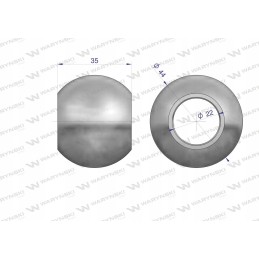 Grūdintas kamuolys, 1 kategorija, 44x22x35 Warynski