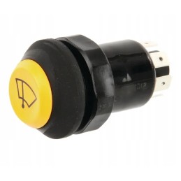 Priekinio stiklo valytuvo mygtuko jungiklis, apvalus geltonas