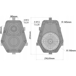 Sustiprintas daugiklis, GTV pavara prie siurblio