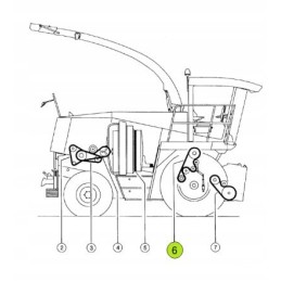 Claas Jaguar 1470339 trupintuvo trapecinė pavara