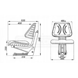 Patogi sėdynė c 330 c 360 3p zetor