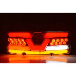 Kombinuotas galinis žibintas w171l 12 24v led ro mašina
