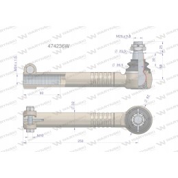 Manitou vairo šarnyras 474236 Warynski