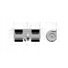 Pūstuvo ventiliatoriaus 12v tiekimo oem 81870361 korpusas