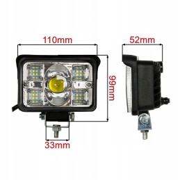 Halogeninė LED darbo lempa 45w kombinuota 12v 24v 3400lm