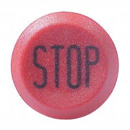 Apvalus raudonas stabdymo mygtuko jungiklis