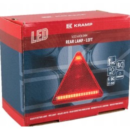LED galinis žibintas, stačiakampis, 12 24v