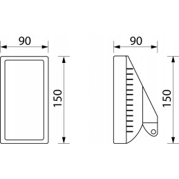 Dulkėms ir vandeniui atspari darbinė lempa 30w 2400l 6000k