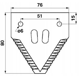 Jag01 0031 viršutinio pjovimo peilis rasspe 420100045