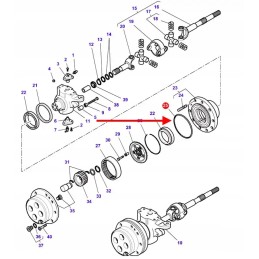 3785428m1 stebulės redukcijos sandarinimo žiedas