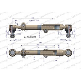 Vairo traukė 330mm AL39018W Warynski