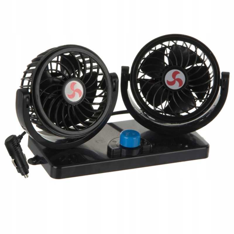 Dvigubas rotacinis ventiliatorius 12v 13w