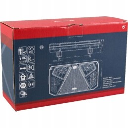 Stačiakampis kombinuotas galinis žibintas, 7 kontaktų, dešinė, LED