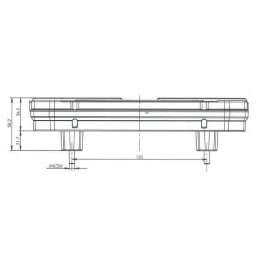 Stačiakampis kombinuotas galinis žibintas, 7 kontaktų, dešinė, LED