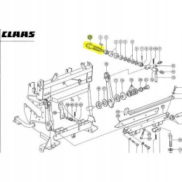 Claas jaguar kirpimo reguliavimo kaištis 0009847151