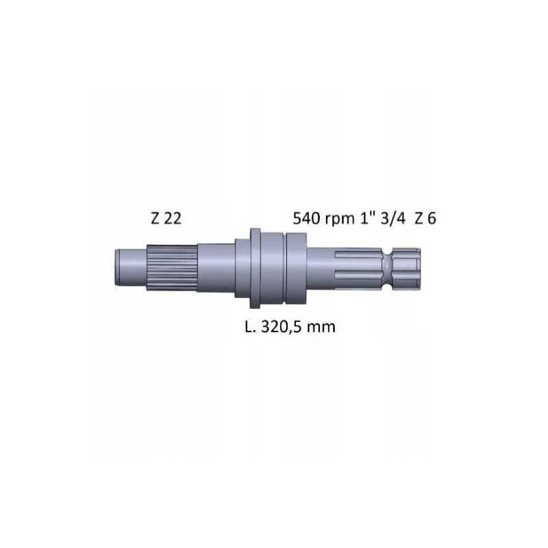 kardaninis velenas ford l320 5 1 3 4 z6 540 89840406