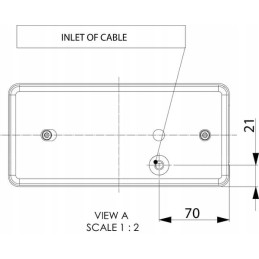 Stačiakampis kairysis kombinuotas galinis žibintas la45015 gop