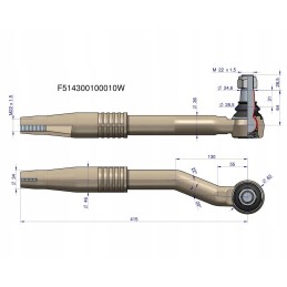 Dešinysis vairo šarnyras 415 f514300100010 fendt