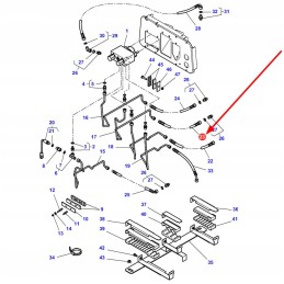 4294644m1 hidraulinė stabdžių žarnelė